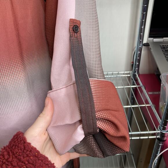 Reiss Women's Ombré Button Up Long Tunic Top‎ Size 6 Statement Modern Lagenlook - Picture 8 of 10